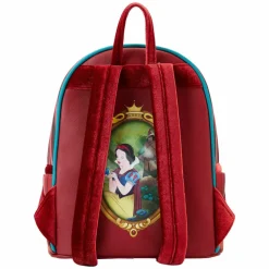 Snow White and the Seven Dwarfs (1937) - Evil Queen Throne 10” Faux Leather Mini Backpack