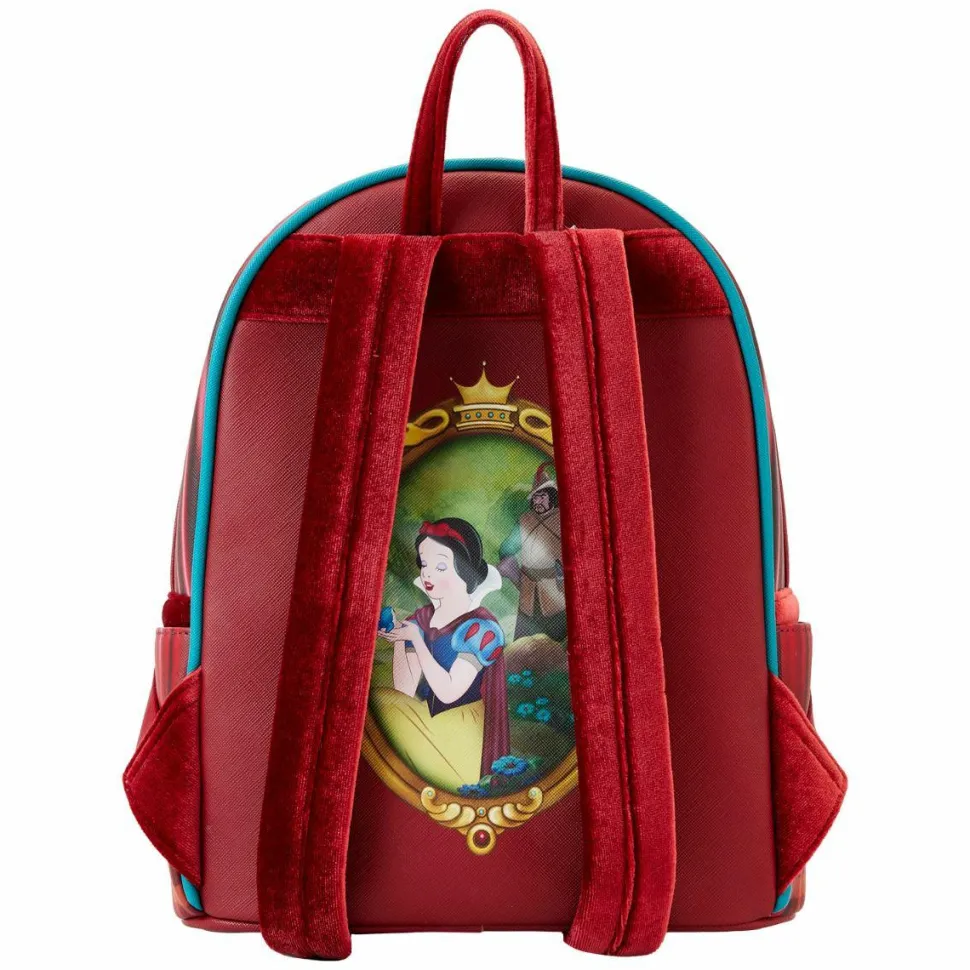 Snow White and the Seven Dwarfs (1937) - Evil Queen Throne 10” Faux Leather Mini Backpack