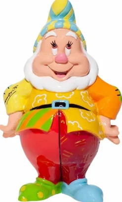 Snow White and the Seven Dwarfs - Happy 3” Statue by Romero Britto