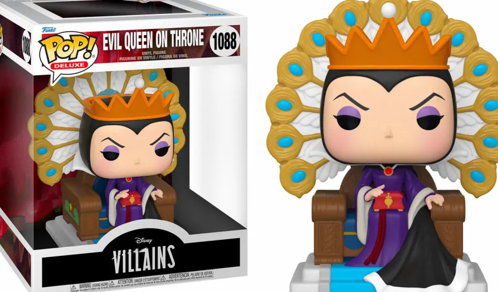 Snow White and the Seven Dwarfs - Evil Queen on Throne Deluxe Pop! Vinyl Figure