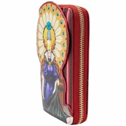 Snow White and the Seven Dwarfs (1937) - Evil Queen Throne 4” Faux Leather Zip-Around Wallet