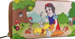 Snow White and The Seven Dwarfs (1937) - Multi-Scene 8” Faux Leather Zip-Around Wallet
