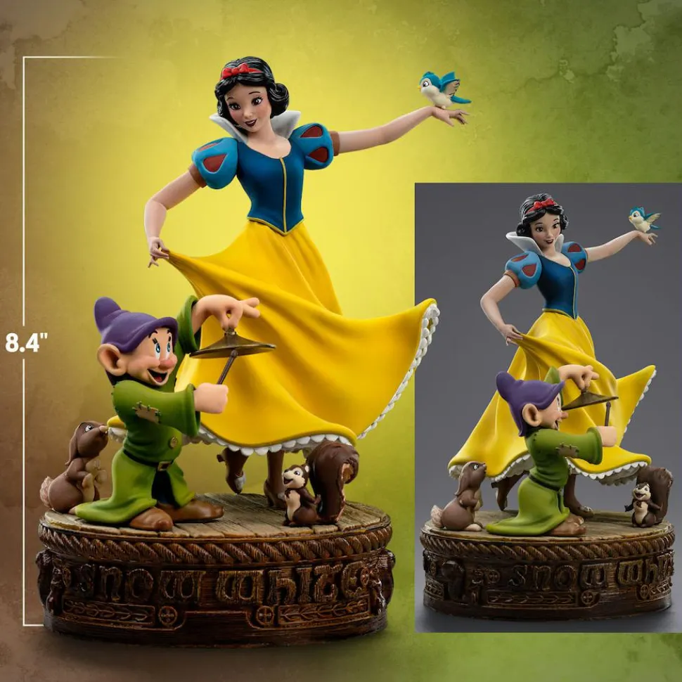 Snow White and the Seven Dwarfs (1937) - Snow White and Dopey 1/10th Scale Statue