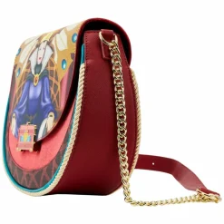 Snow White and the Seven Dwarfs (1937) - Evil Queen Throne 8” Faux Leather Crossbody Bag
