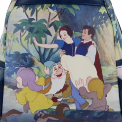Snow White and the Seven Dwarfs (1937) - Scenes 10” Faux Leather Mini Backpack