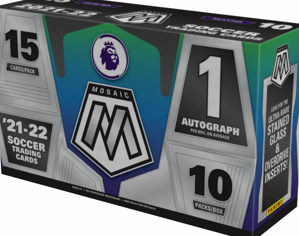 Soccer - 2021/22 Mosaic Premier League Trading Cards Hobby Box (10 Packs)