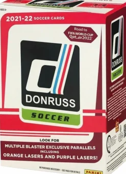 Soccer - 2021/22 Panini Donruss Road to Qatar Soccer Trading Cards Blaster Box (11 Packs / 88 Cards)