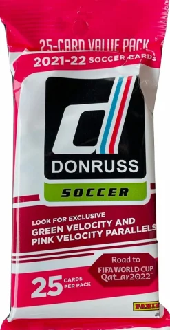 Soccer - 2021/22 Panini Donruss Road to Qatar Soccer Trading Cards Fat Pack Box (Display of 12)