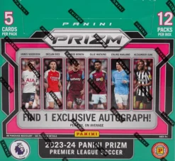 Soccer - 2023/24 Panini Prizm EPL Soccer Trading Cards Box (Display of 12)