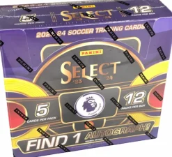 Soccer - 2023/24 Panini Select EPL Soccer Trading Cards Hobby Box (Display of 12)