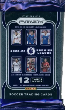 Soccer - Panini 2022/23 Prizm Premier League Soccer Trading Cards Hobby Pack (12 Cards)