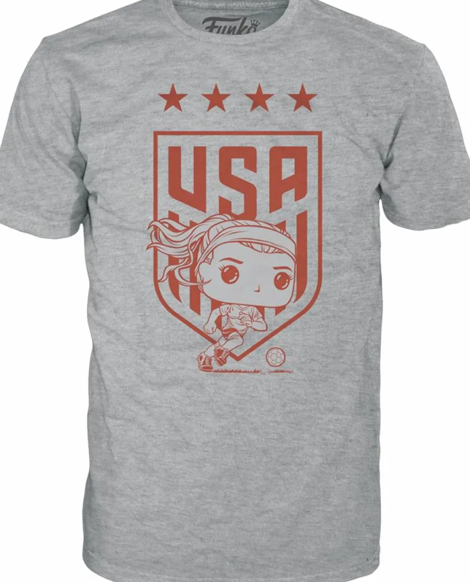 Soccer - Rose Lavelle USA (USWNT) Pop! Tees Unisex Grey T-Shirt