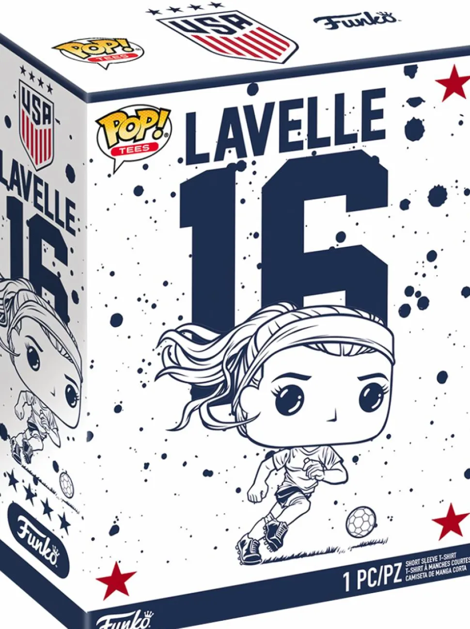 Soccer - Rose Lavelle USA (USWNT) Pop! Tees Unisex Grey T-Shirt