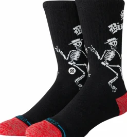 Social Distortion - Social Distortion x Stance Skelly Dancing Crew Socks (One Size)