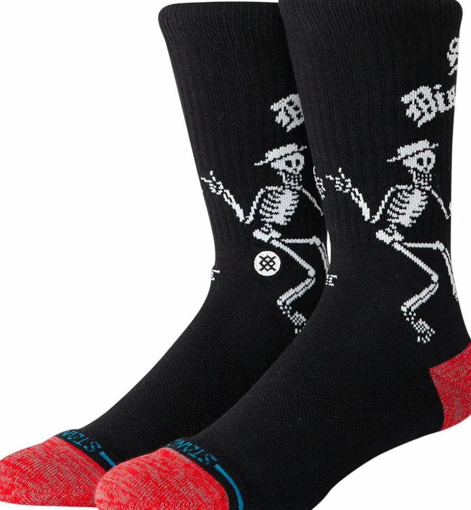 Social Distortion - Social Distortion x Stance Skelly Dancing Crew Socks (One Size)