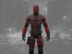 Soldiers of Fortune - Close Combat Operative (Red/Black Camo) 1/12th Scale Action Figure