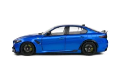 Solido Cars - Anodised Blue 2022 Alfa Romeo Giulia GTA 1/18th Scale Die-Cast Vehicle Replica