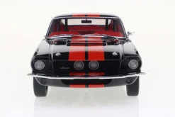 Solido Cars - Black 1967 Shelby GT500 1/18th Scale Die-Cast Vehicle Replica