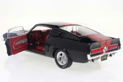 Solido Cars - Black 1967 Shelby GT500 1/18th Scale Die-Cast Vehicle Replica