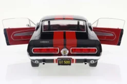 Solido Cars - Black 1967 Shelby GT500 1/18th Scale Die-Cast Vehicle Replica