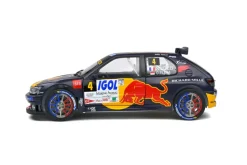 Solido Cars - Black Peugeot 306 Maxi (#4 S.Loeb / D.Elena 2021 Rallye Du Mont Blanc) 1/18th Scale Die-Cast Vehicle Replica
