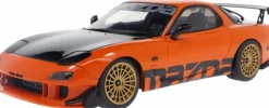 Solido Cars - Orange 1994 Mazda RX7 FD RS 1/18th Scale Die-Cast Vehicle Replica