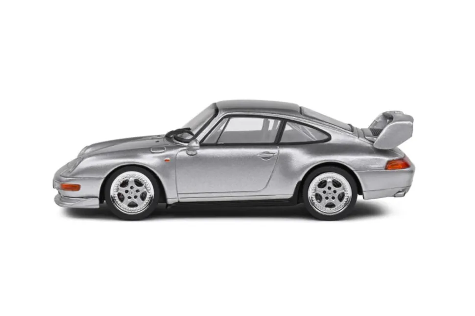 Solido Cars - Silver 1993 Porsche 911 (993) RS Clubsport Polar 1/43 Scale Die-Cast Vehicle Replica