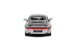 Solido Cars - Silver 1993 Porsche 911 (993) RS Clubsport Polar 1/43 Scale Die-Cast Vehicle Replica