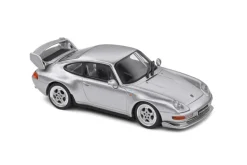 Solido Cars - Silver 1993 Porsche 911 (993) RS Clubsport Polar 1/43 Scale Die-Cast Vehicle Replica