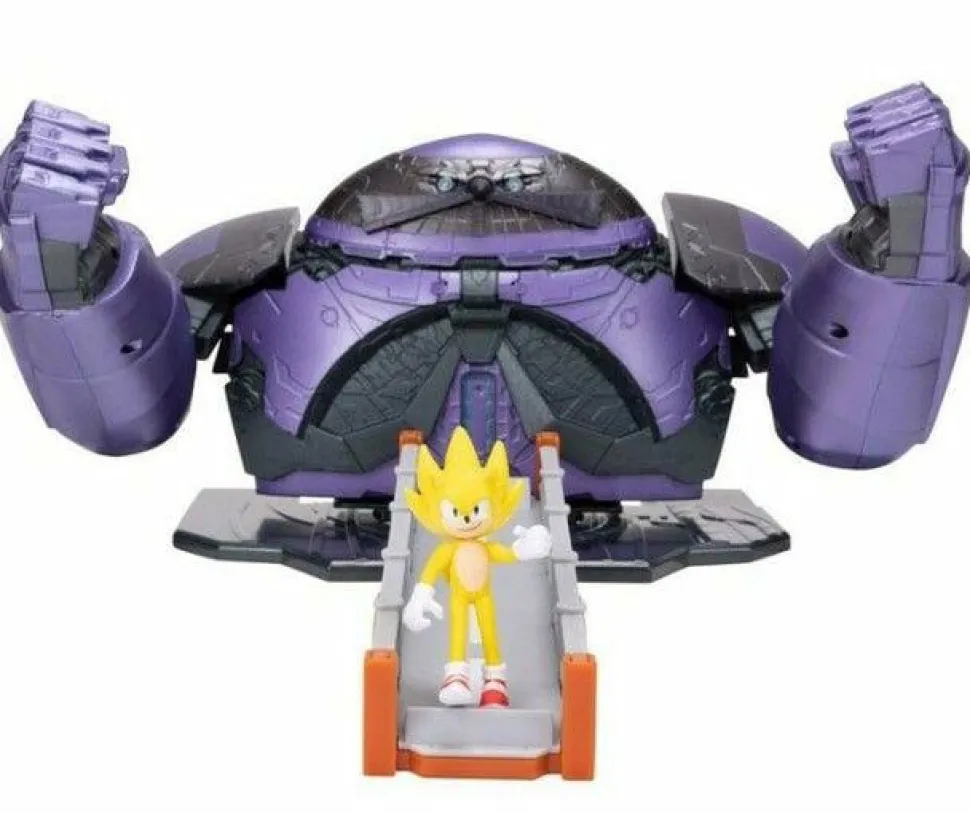 Sonic the Hedgehog 2 - Giant Eggman Robot with Sonic 2.5” Scale Mini Figure Playset