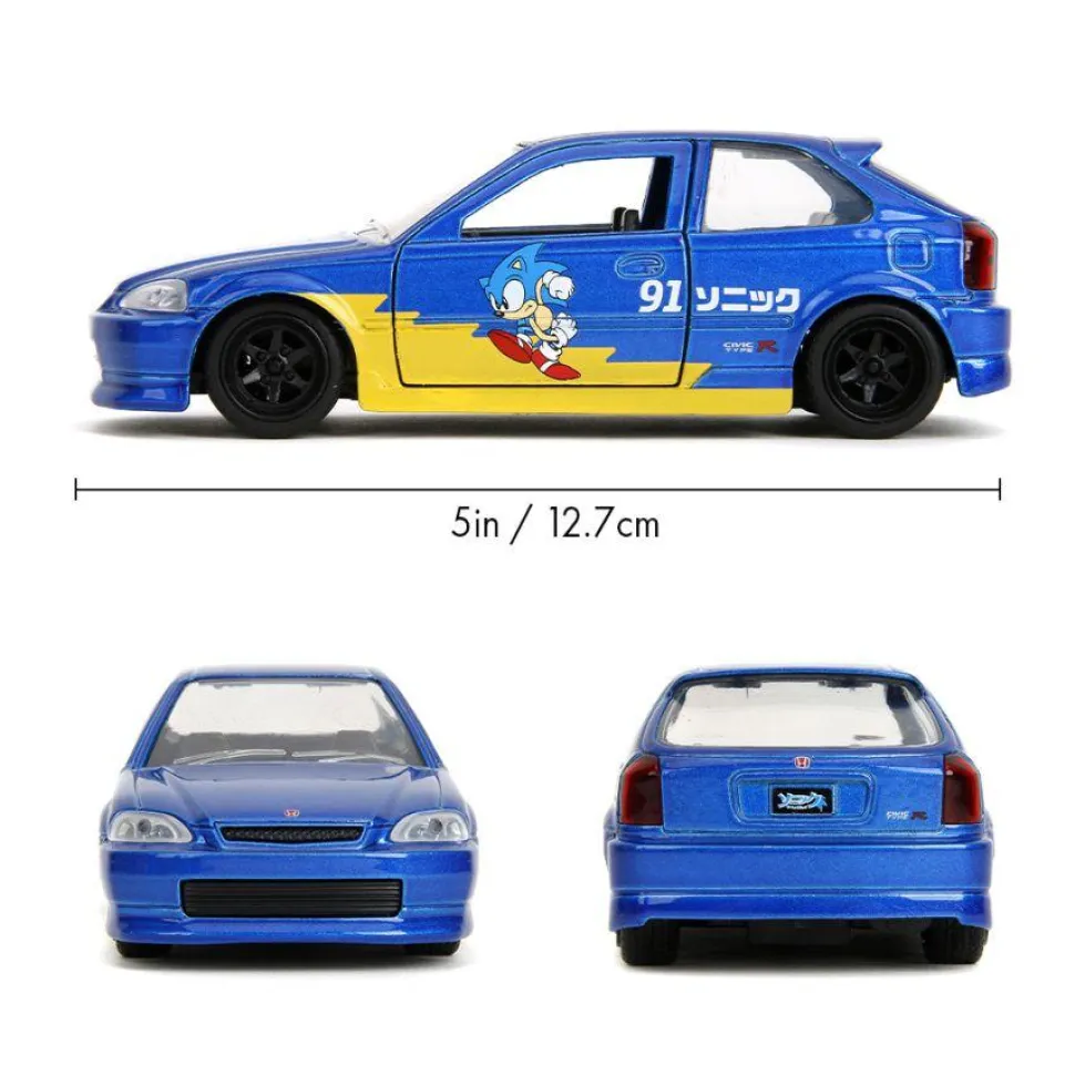 Sonic the Hedgehog - 1997 Honda Civic Type-R 1/32 Scale Die-Cast Vehicle Replica