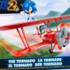 Sonic the Hedgehog 2 - The Tornado Biplane with Sonic & Tails 2.5” Scale Mini Figure Vehicle Playset
