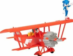 Sonic the Hedgehog 2 - The Tornado Biplane with Sonic & Tails 2.5” Scale Mini Figure Vehicle Playset