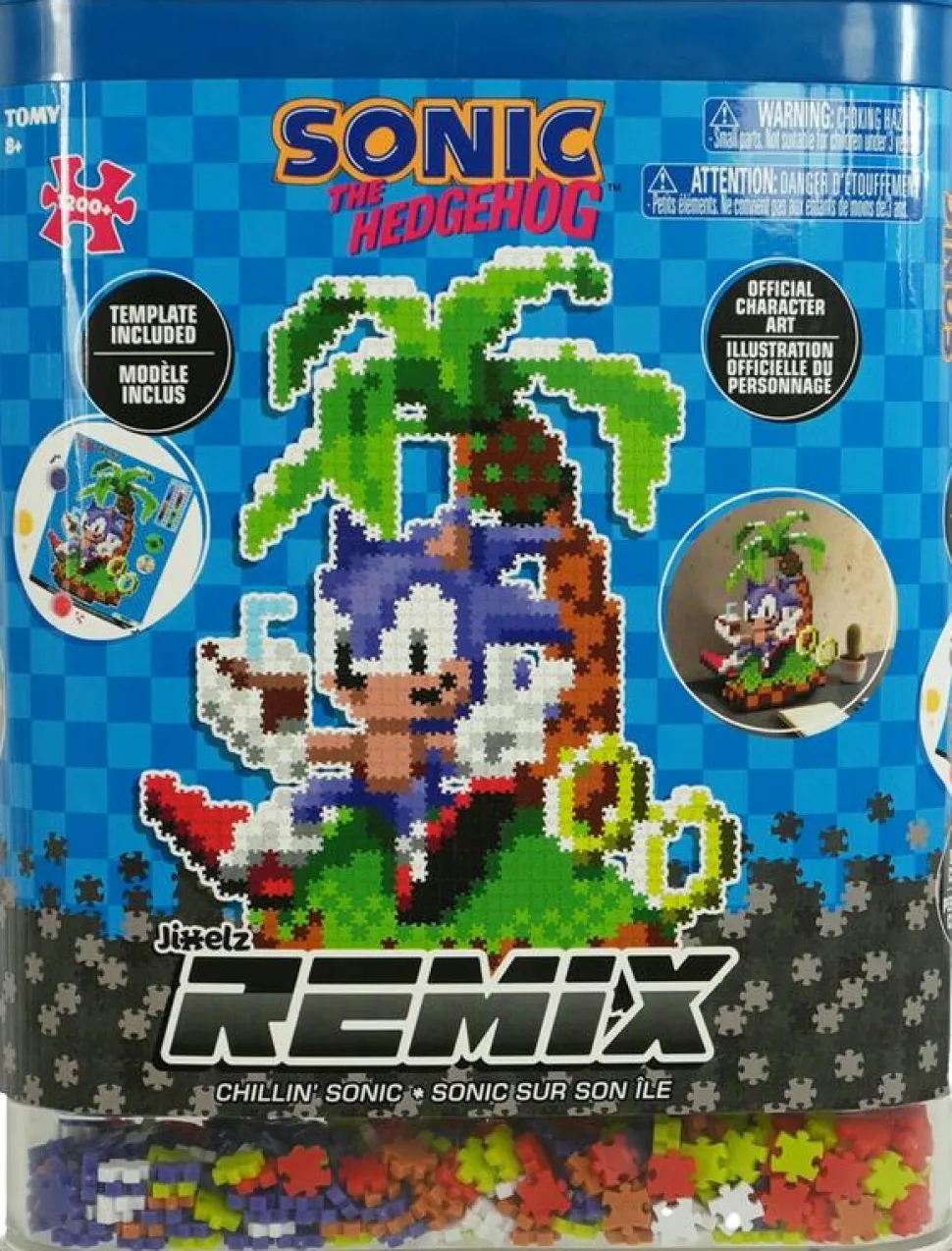 Sonic the Hedgehog - Chillin' Sonic Jixelz Remix Jigsaw Puzzle (1200+ Pieces)