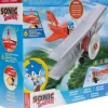Sonic the Hedgehog - Classic Sonic with Tornado Biplane 2.5" Scale Action Figure Vehicle Playset