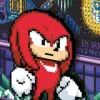 Sonic the Hedgehog - Knuckles FiGGYZ Pixel Art 4.3" PVC Magnet