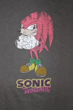 Sonic the Hedgehog - Knuckles Classic Distressed Male T-Shirt