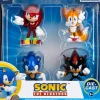 Sonic the Hedgehog - Knuckles, Tails, Sonic & Shadow Metalfigs 2.5" Die-Cast Figure 4-Pack