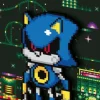 Sonic the Hedgehog - Metal Sonic FiGGYZ Pixel Art 4.3" PVC Magnet