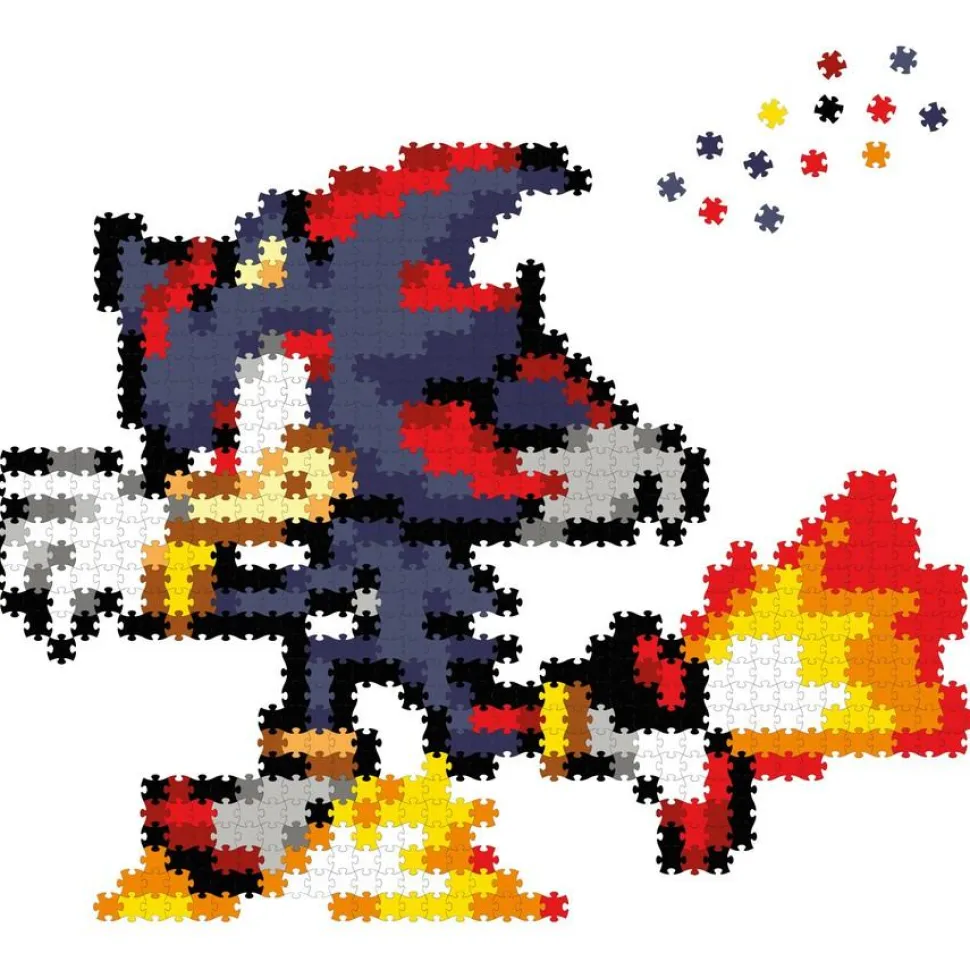 Sonic the Hedgehog - Running Shadow Jixelz Remix Jigsaw Puzzle (700+ Pieces)