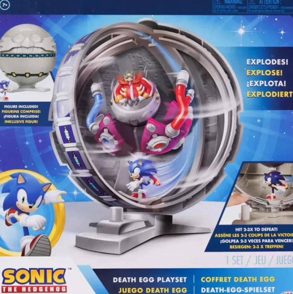 Sonic the Hedgehog - Sonic with Death Egg Diorama 2.5" Scale Action Figure Playset