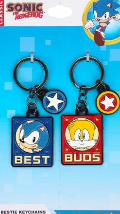 Sonic the Hedgehog - Sonic and Tails Best Buds Enamel Keychain 2-Pack