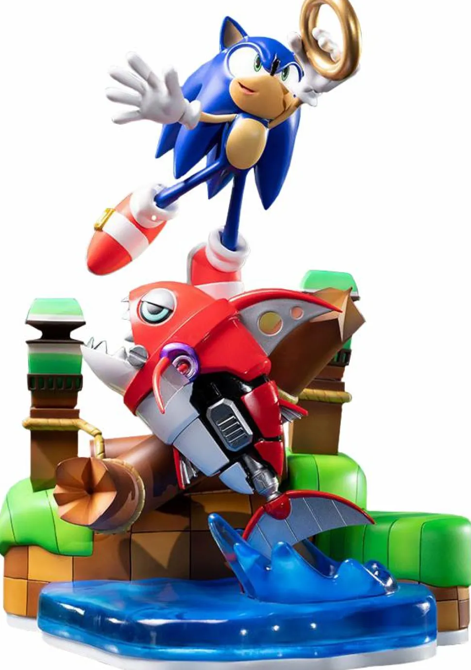 Sonic the Hedgehog - Sonic the Hedgehog vs Chopper 11” Diorama Statue