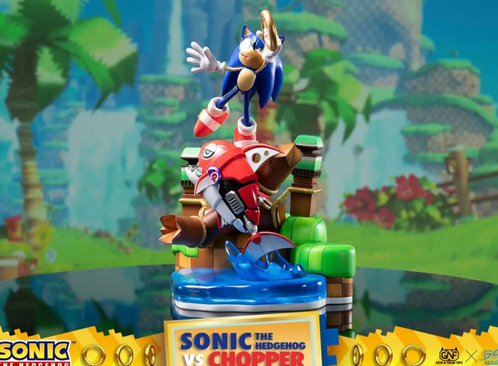 Sonic the Hedgehog - Sonic the Hedgehog vs Chopper 11” Diorama Statue