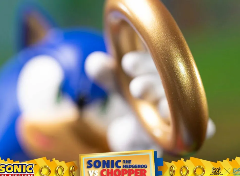Sonic the Hedgehog - Sonic the Hedgehog vs Chopper 11” Diorama Statue