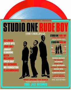 Soul Jazz Records - Soul Jazz Records Presents: Studio One Rude Boy 2xLP Vinyl Record (2024 Record Store Day Exclusive Red & Cyan Coloured Vinyl)