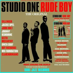 Soul Jazz Records - Soul Jazz Records Presents: Studio One Rude Boy 2xLP Vinyl Record (2024 Record Store Day Exclusive Red & Cyan Coloured Vinyl)