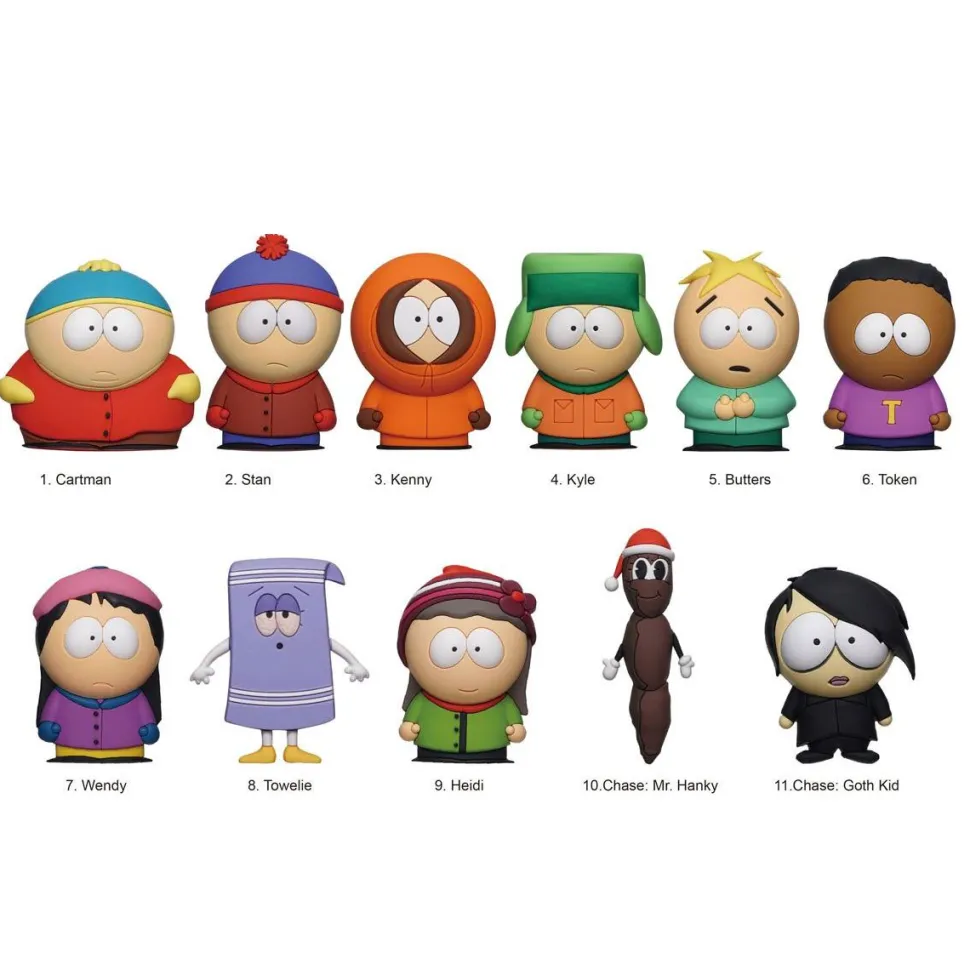 South Park - 3D Figural Foam Bag Clip Blind Bag (Display of 24)