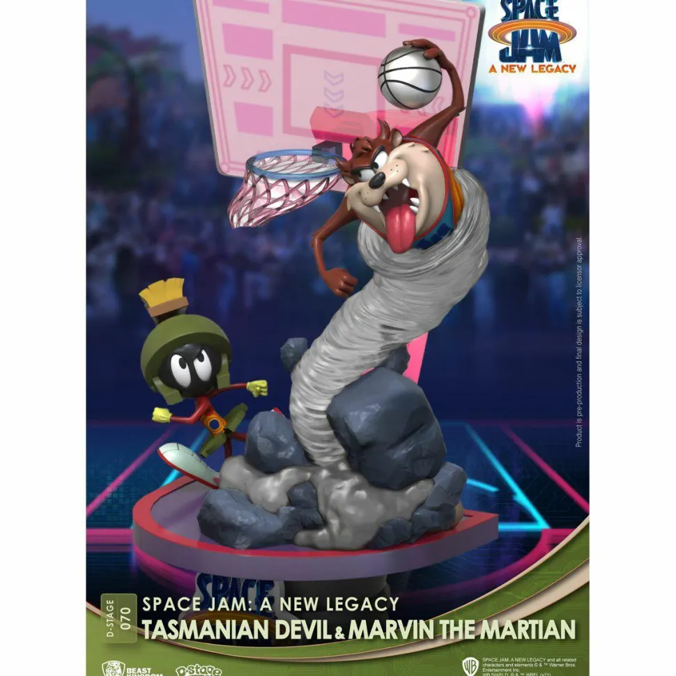 Space Jam: A New Legacy - Tasmanian Devil and Marvin the Martian D-Stage 6” Statue
