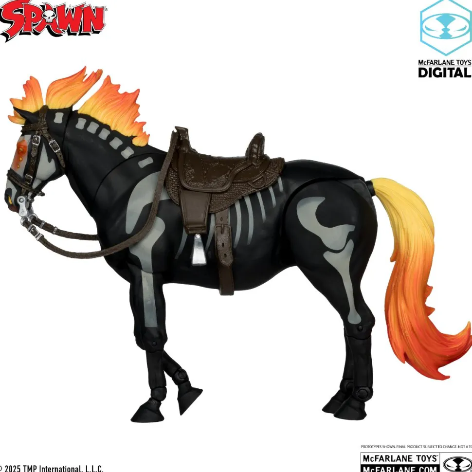 Spawn: The Dark Ages - Spawn the Bloodaxe with Horse McFarlane Toys Digital Gold Label 7" Scale Action Figure 2-Pack
